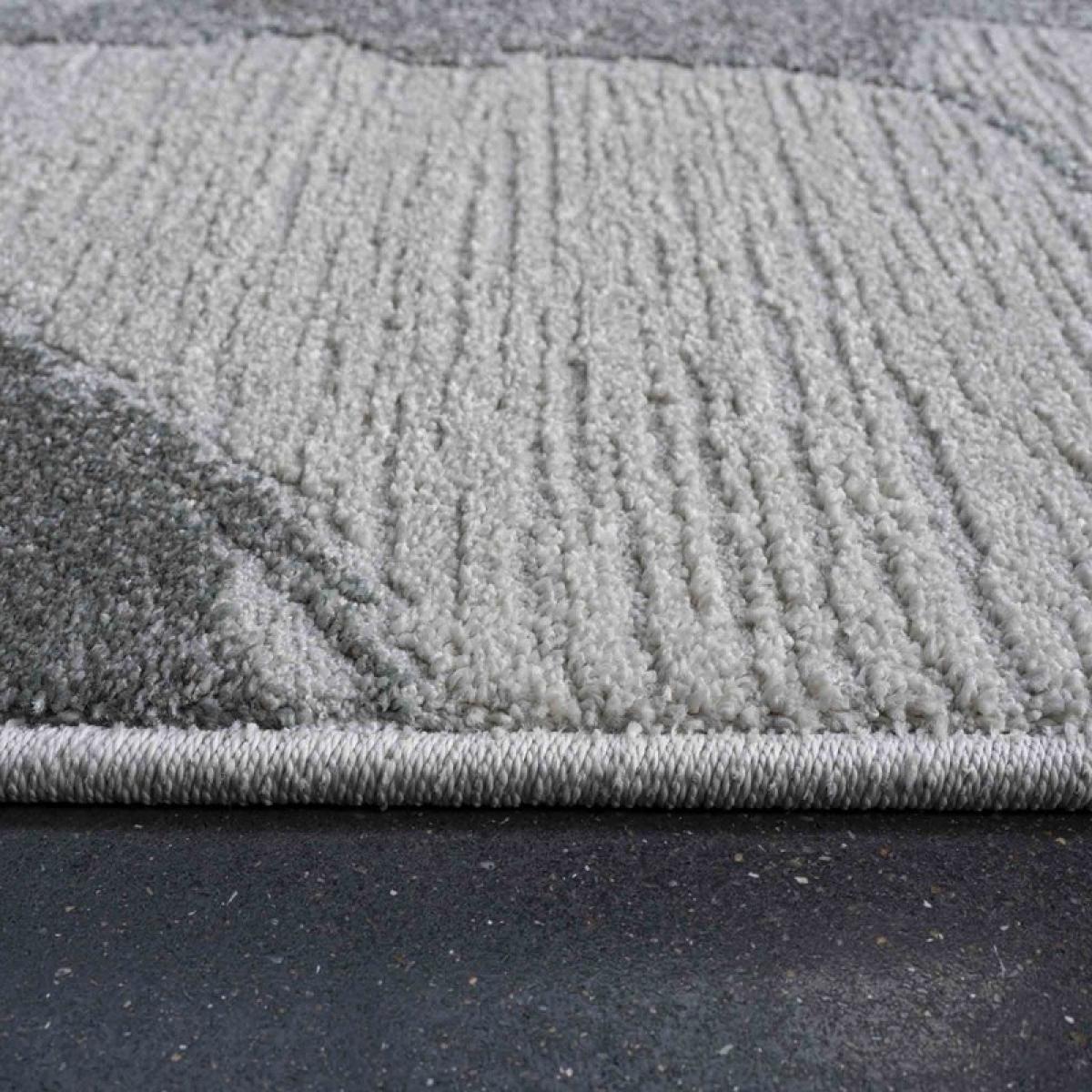 Milano 46014 6141 Abstract Marble Rugs in Grey 80x150cm – image 3