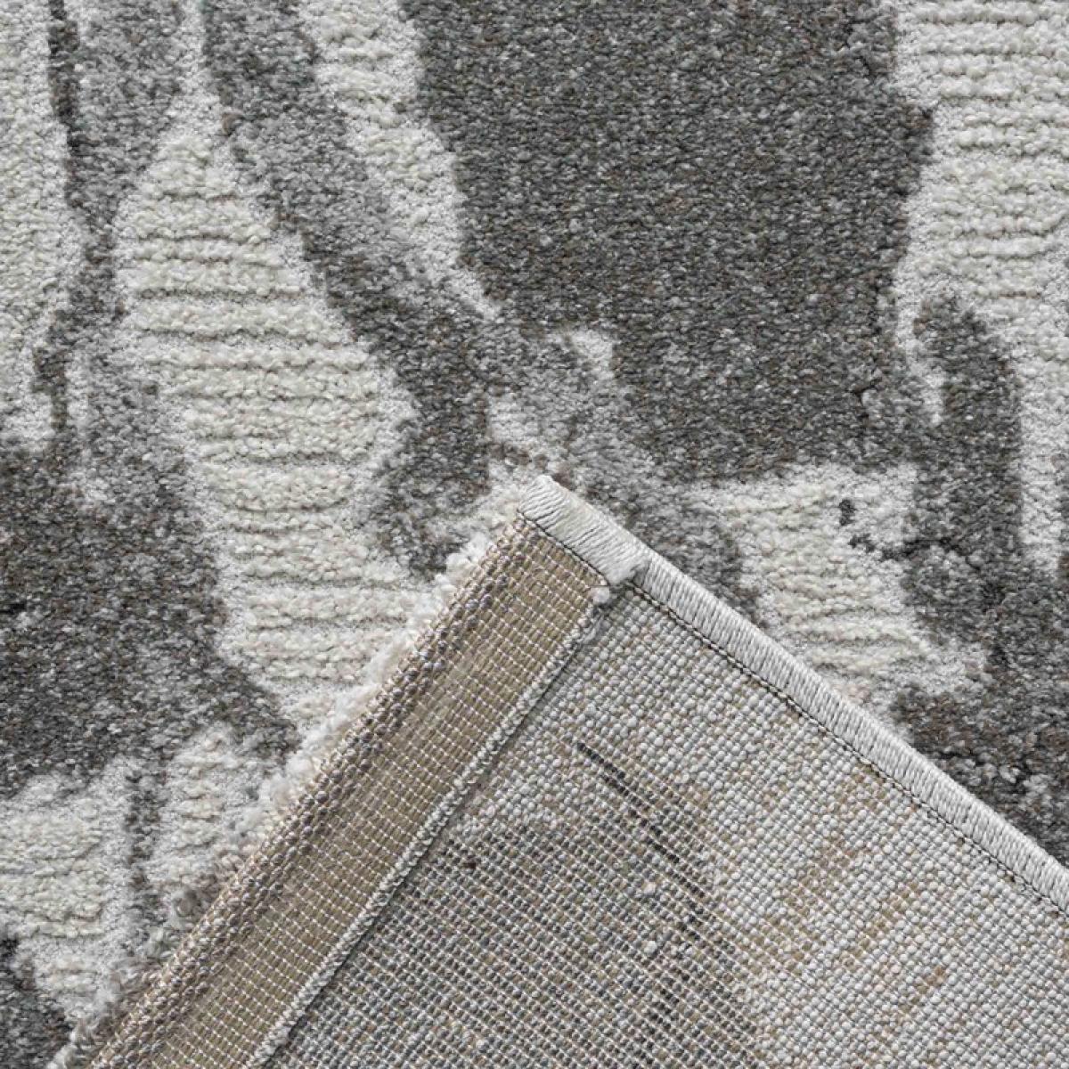 Milano 46014 6141 Abstract Marble Rugs in Grey 80x150cm – image 4