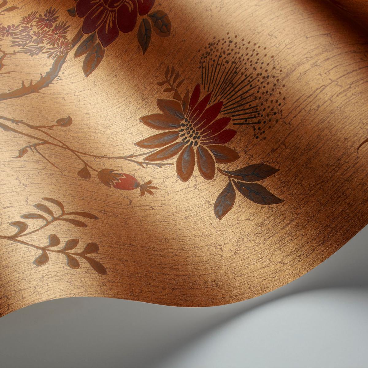 Camellia Wallpaper 8027 by Cole & Son in Crimson Red&nbsp;Roll – image 2