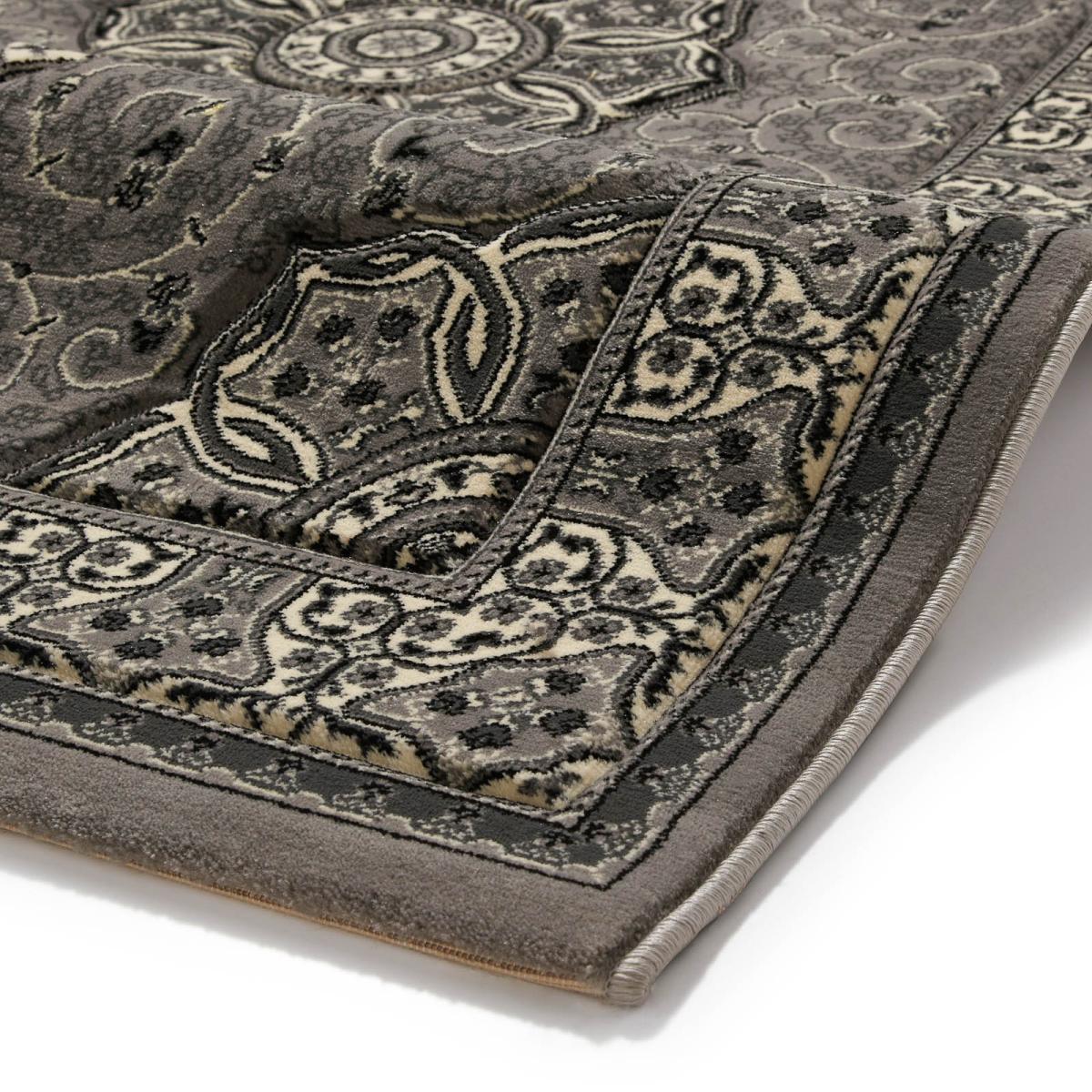 Heritage Traditional Medallion Rugs 4400 in Grey 120x170cm – image 2