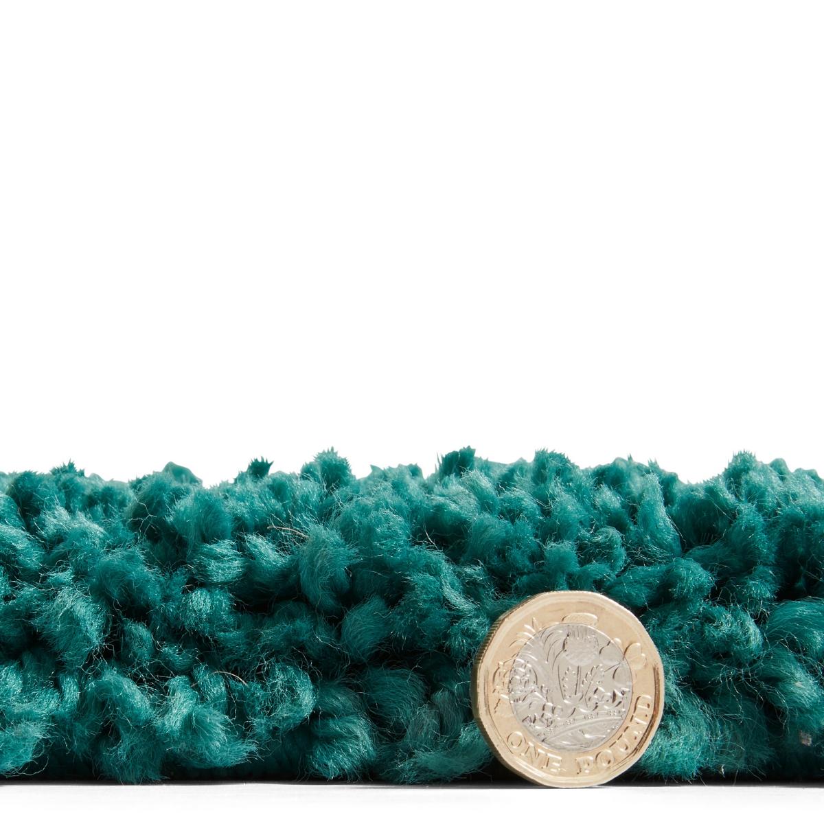 Sierra 9000 Shaggy Rugs in Jewel Green 200x290cm – image 2