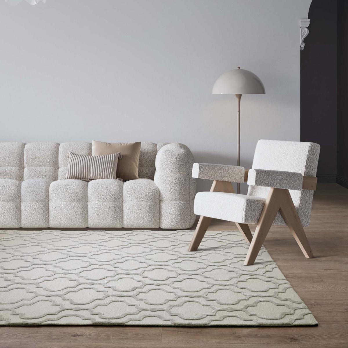 Dixon Ogee Rugs in Grey by Asiatic – image 1