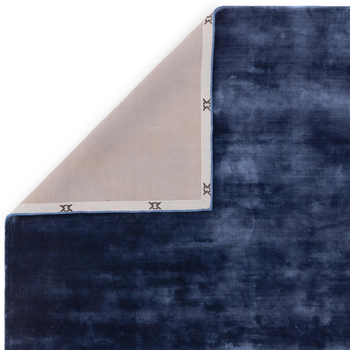 Katherine Carnaby Plain Chrome Designer Rug in Ink Blue170x240cm – image 3