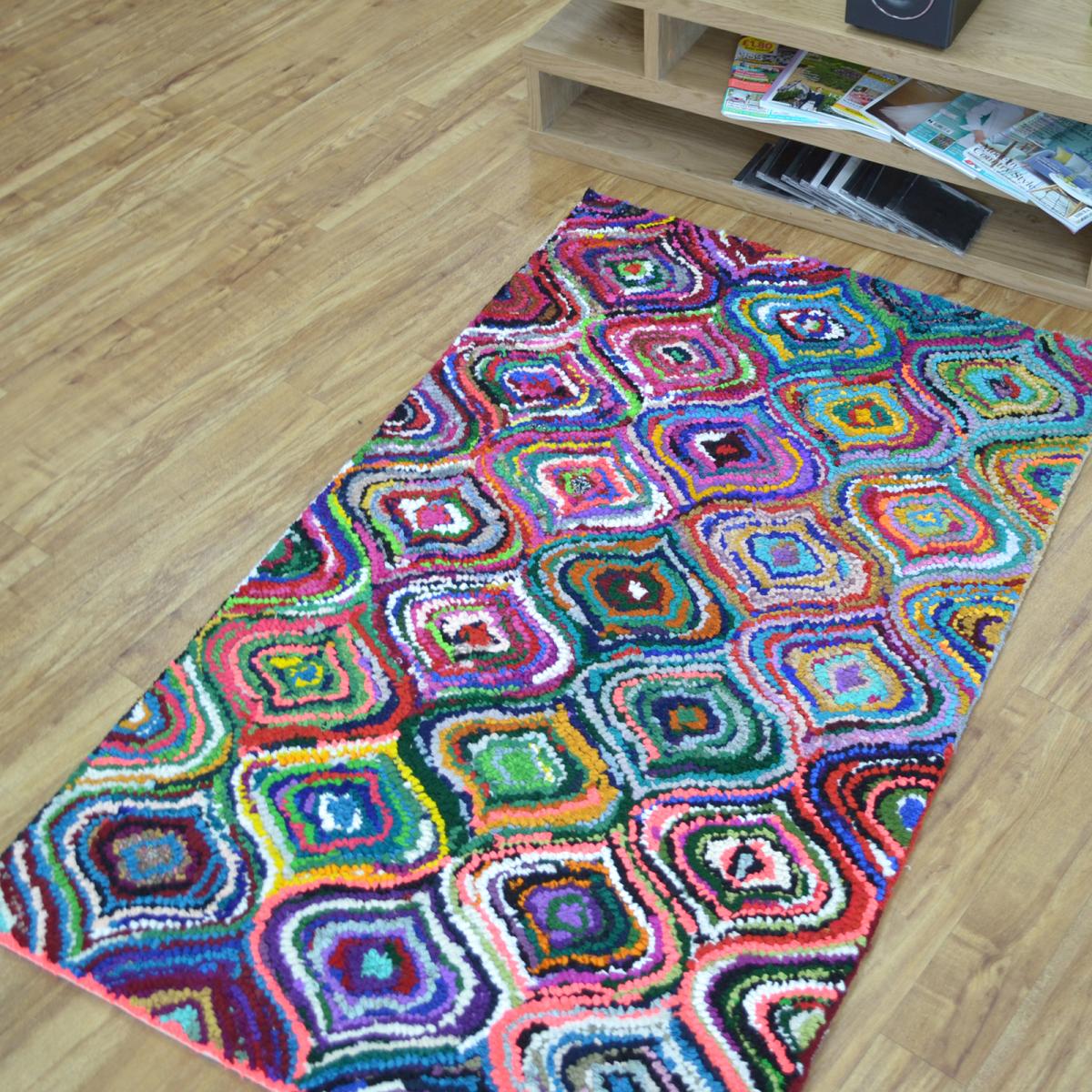 Cotton Chindi Aston Multicoloured Rugs 03 90x150cm – image 1