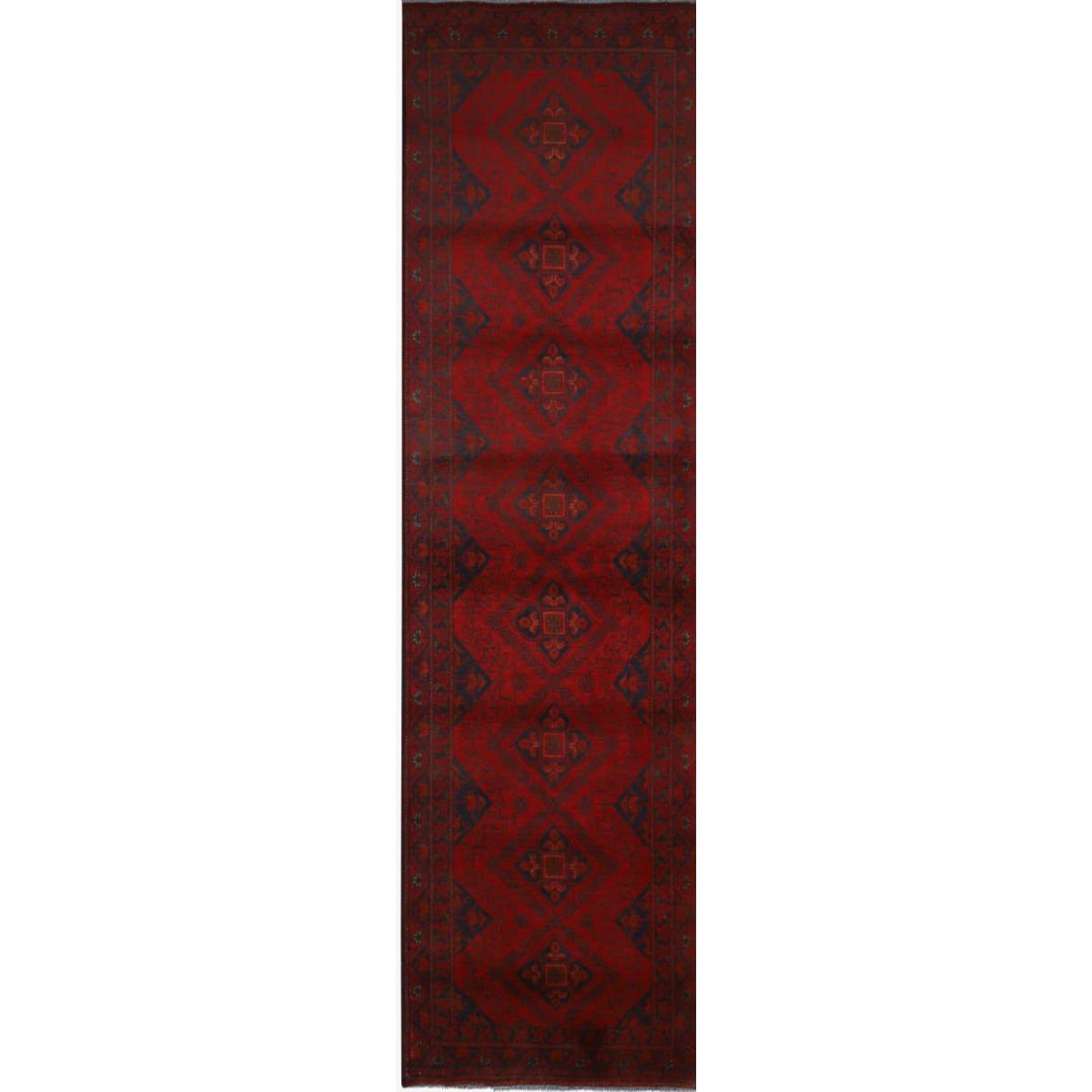 Khal Mohammadi Traditional Wool Runner Rug 46273 in Red 290x98cm – image 3