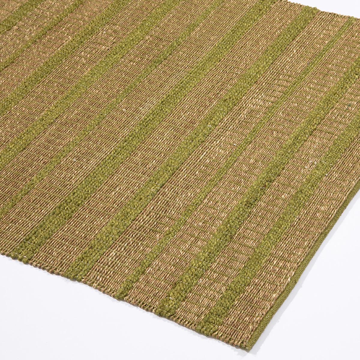 Ancoats Jute Modern Pitloom Rug in Seagrass Green&nbsp;80x150cm – image 2