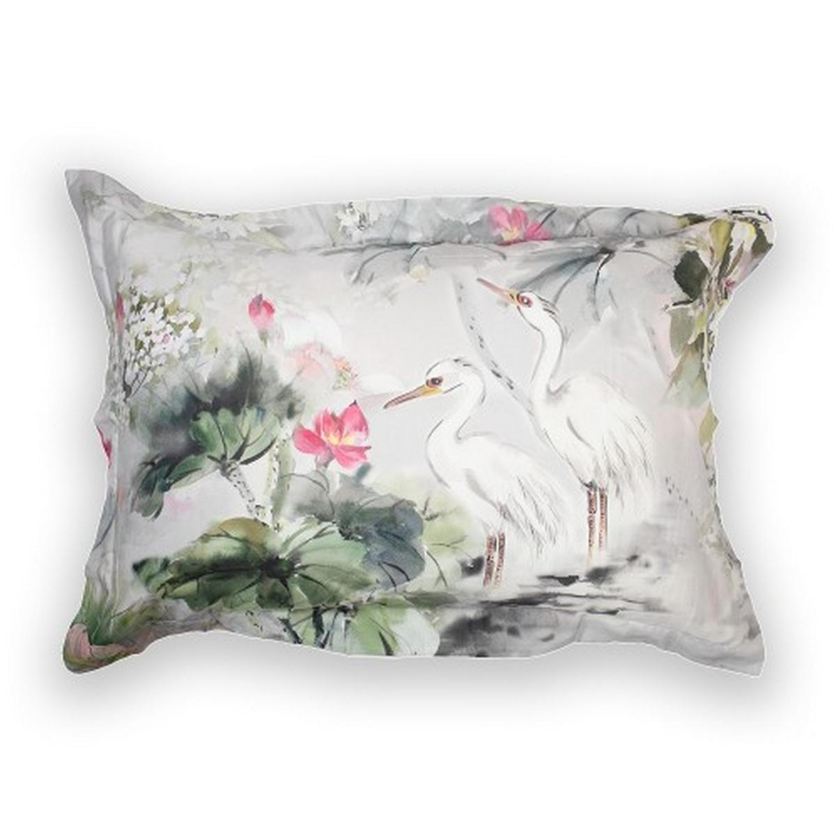 Harper Botanical Floral Bedding Duvet Cover and Pillowcase in Grey 218x228cm – image 3