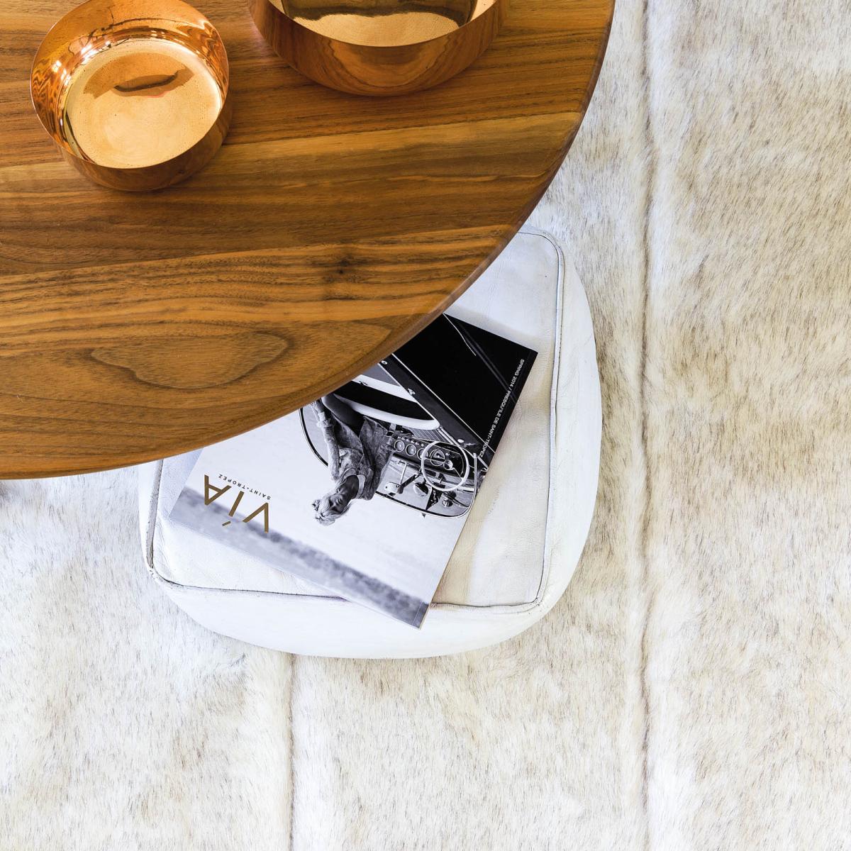 Pelle Feel Rugs in Cream and Beige 211 003 100 by Ligne Pure – image 2