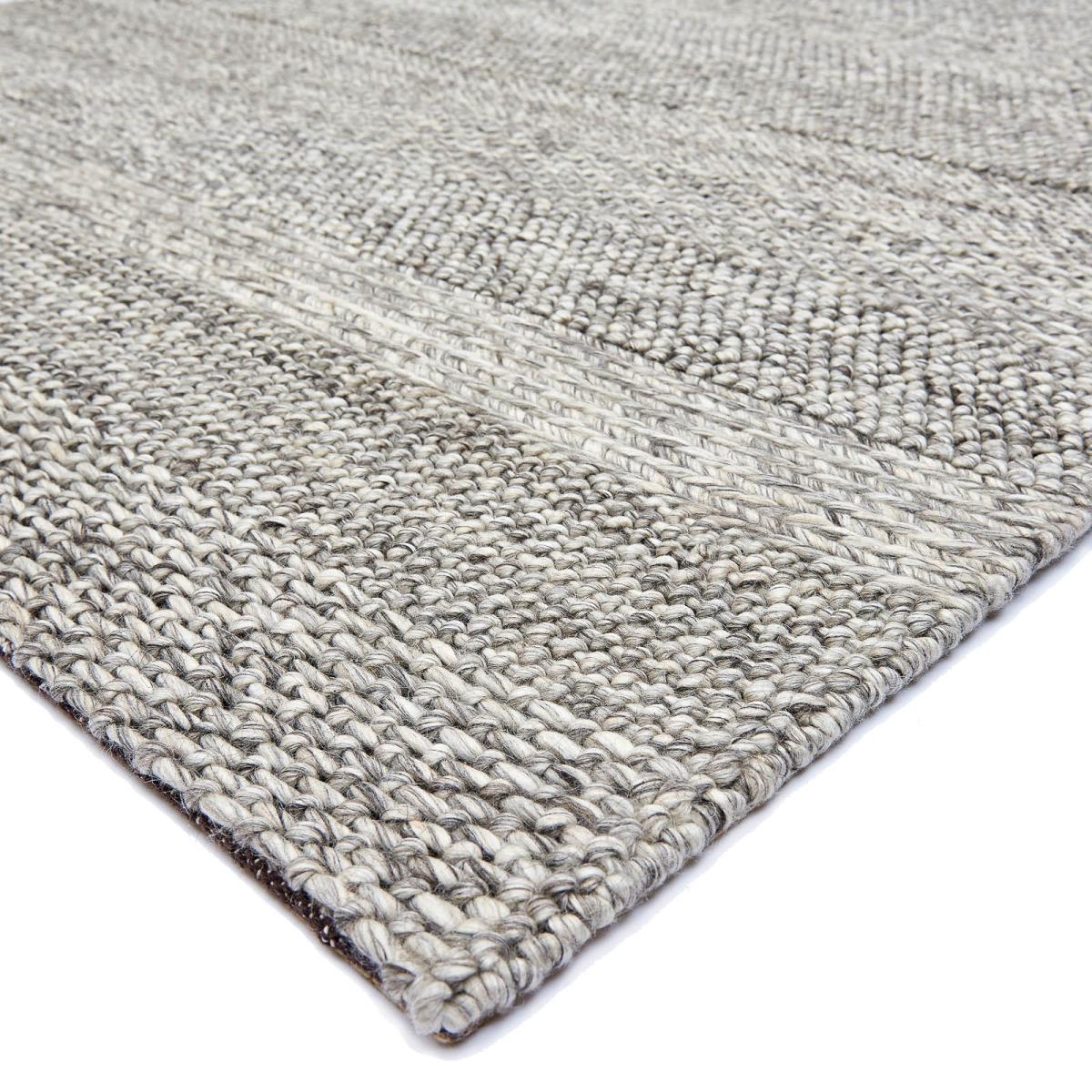 Katherine Carnaby CS07 Modern Designer Rugs in Grey Marl Stripe 200x300cm – image 2