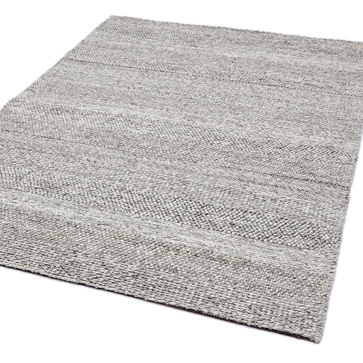 Katherine Carnaby CS07 Modern Designer Rugs in Grey Marl Stripe 200x300cm – image 5