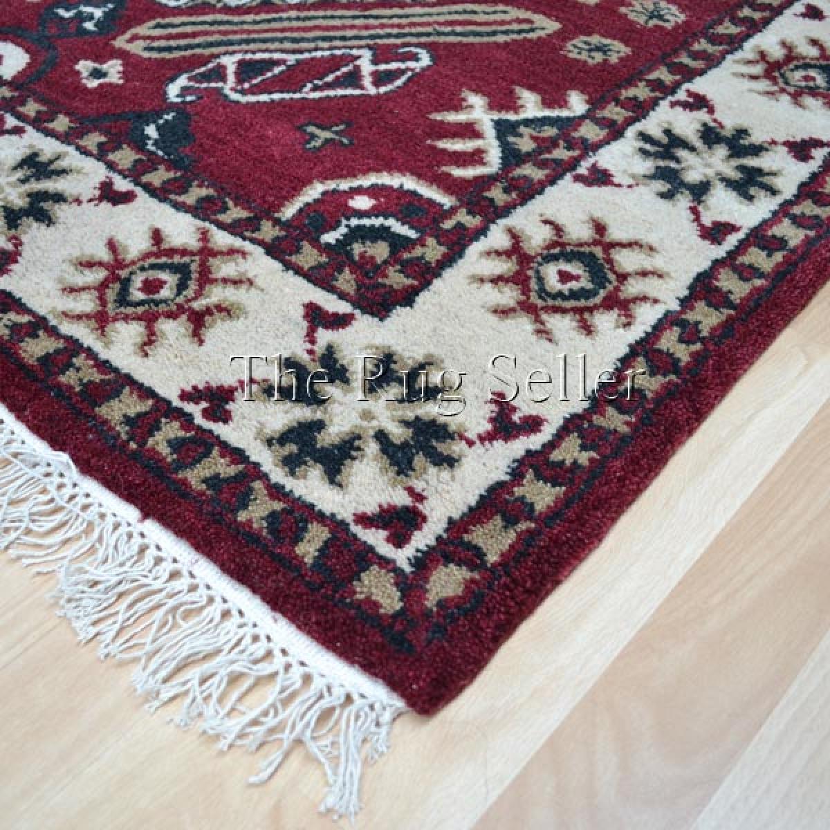 Kazak 1273 Red Traditional Rugs – image 2