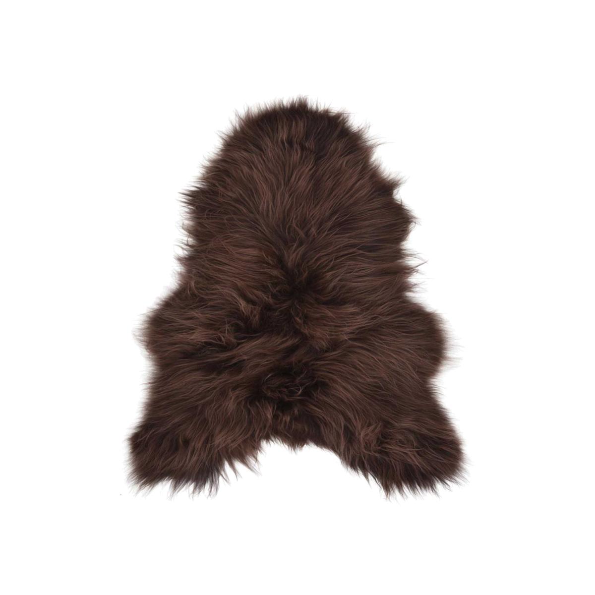 Icelandic Sheepskin Rugs in Chocolate Brown Single