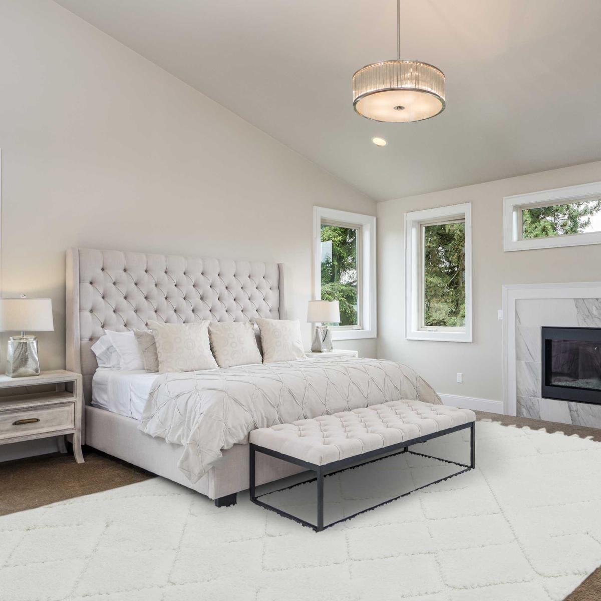 Ariana Vanilla Moroccan Rugs in AR04 Cream – image 1