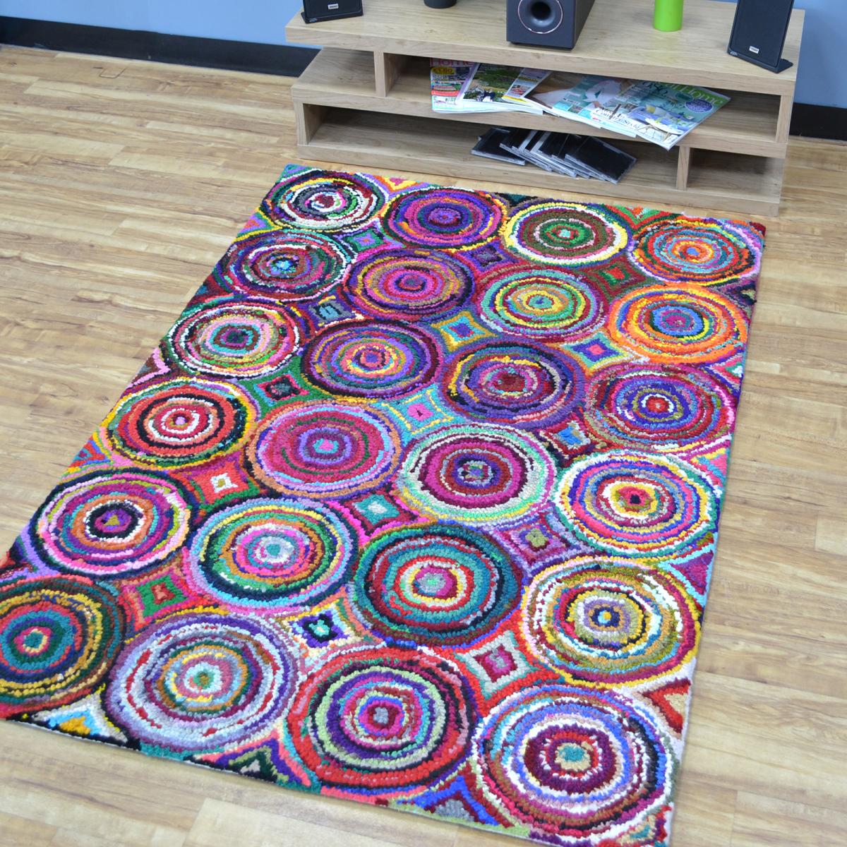 Cotton Chindi Rainbow Multicoloured Rugs 04 – image 1