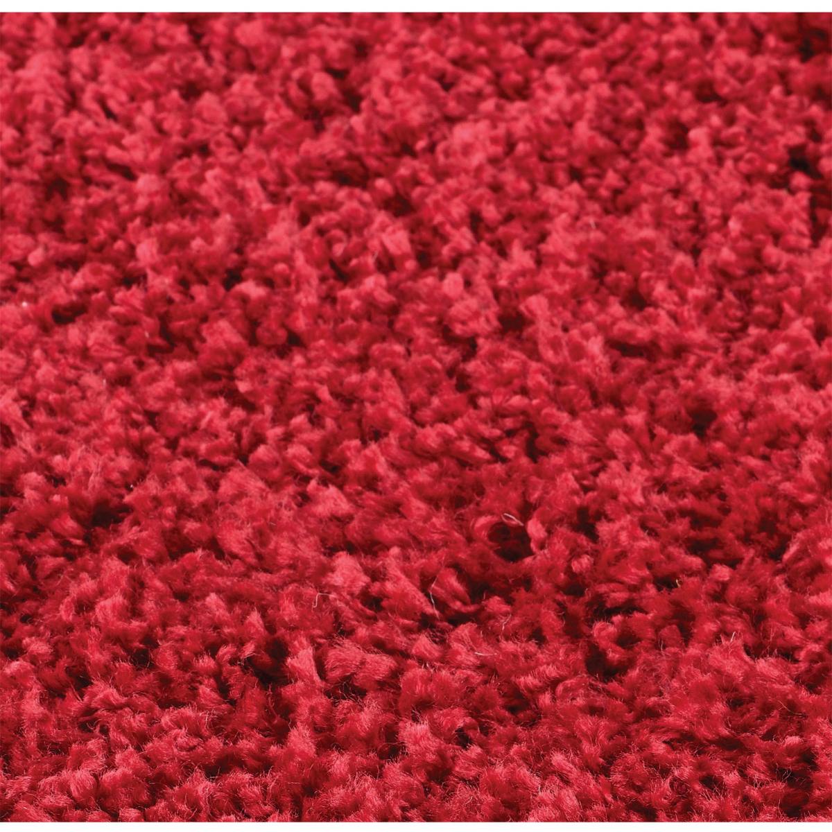 Isla Shaggy Plain Modern Rugs in Red&nbsp;120x170cm – image 2