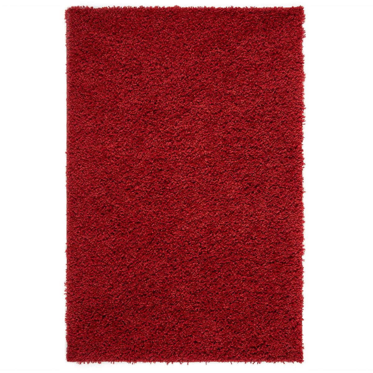 Isla Shaggy Plain Modern Rugs in Red&nbsp;120x170cm – image 5