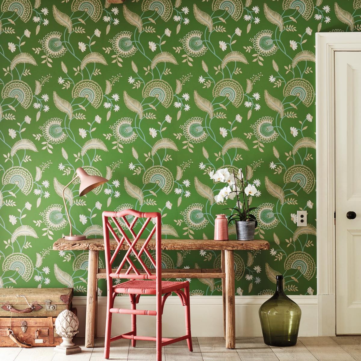Hakimi Wallpaper 216768 by Sanderson in Emerald Green Roll – image 1