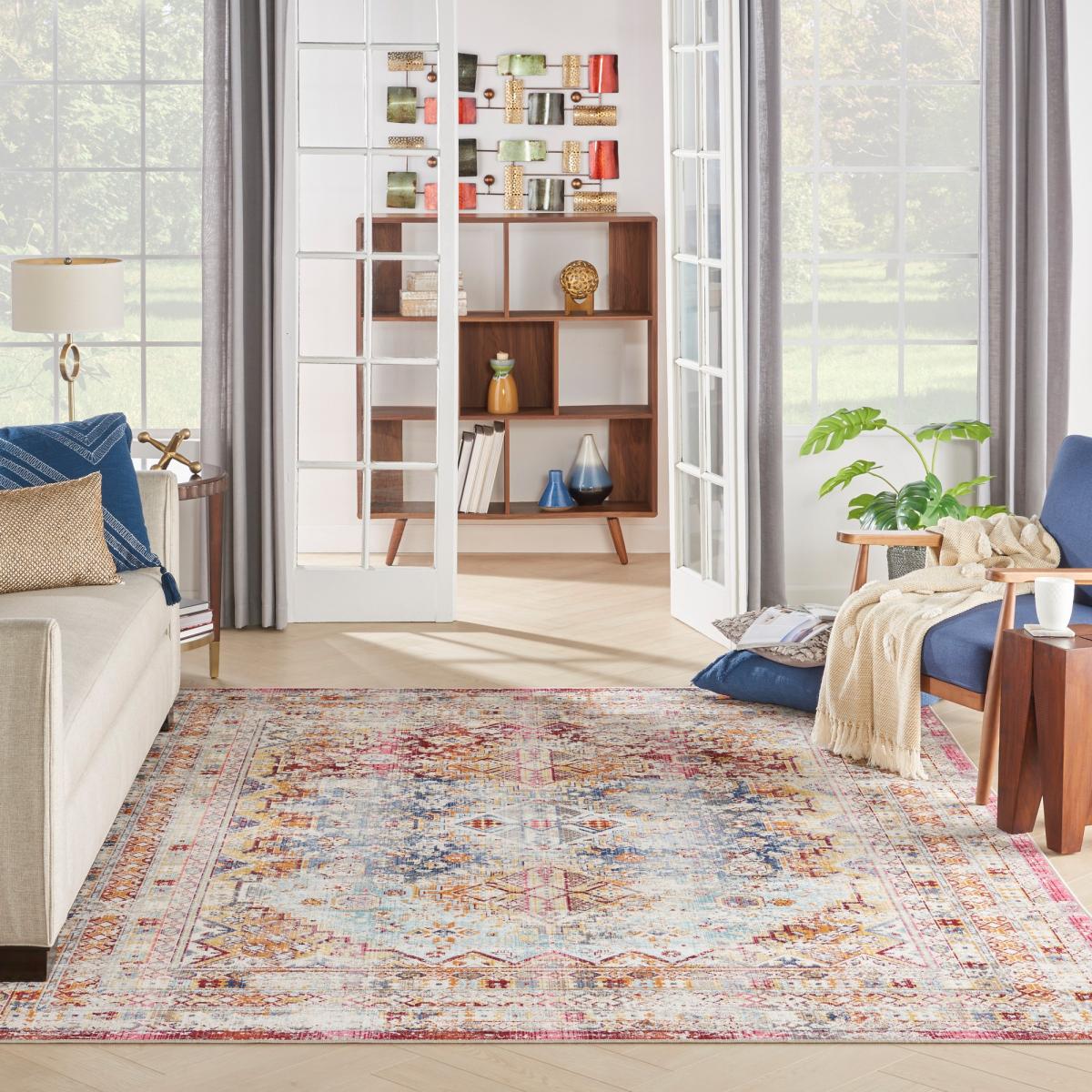 Vintage Kashan VKA09 Traditional Rugs by Nourison in Multicolour – image 1