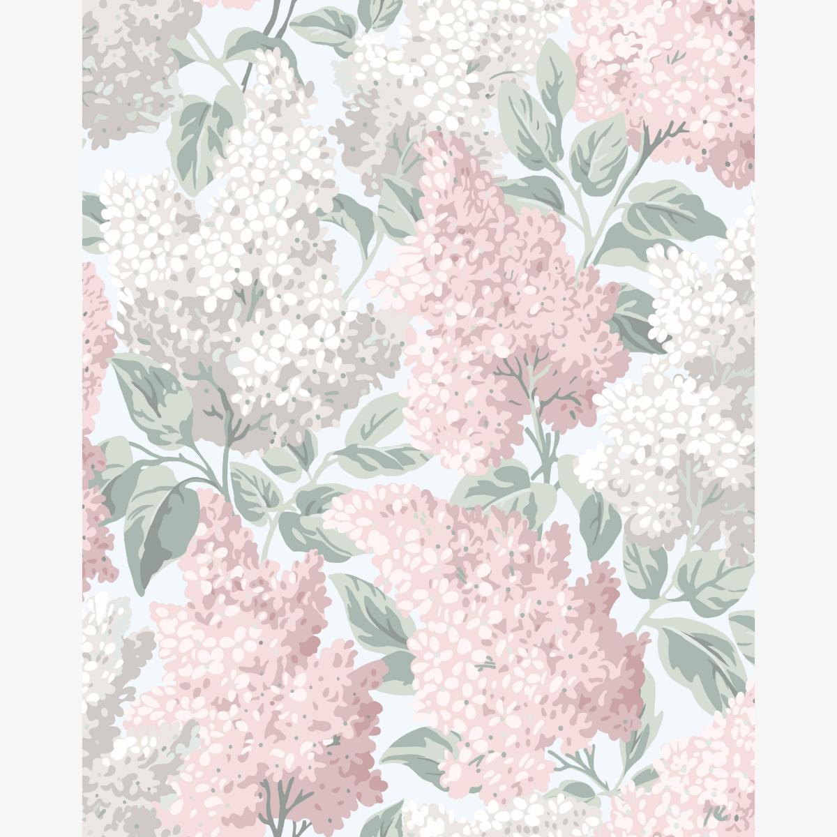 Lilac Wallpaper 1002 by Cole & Son in Ballet Slipper Multi Roll – image 1