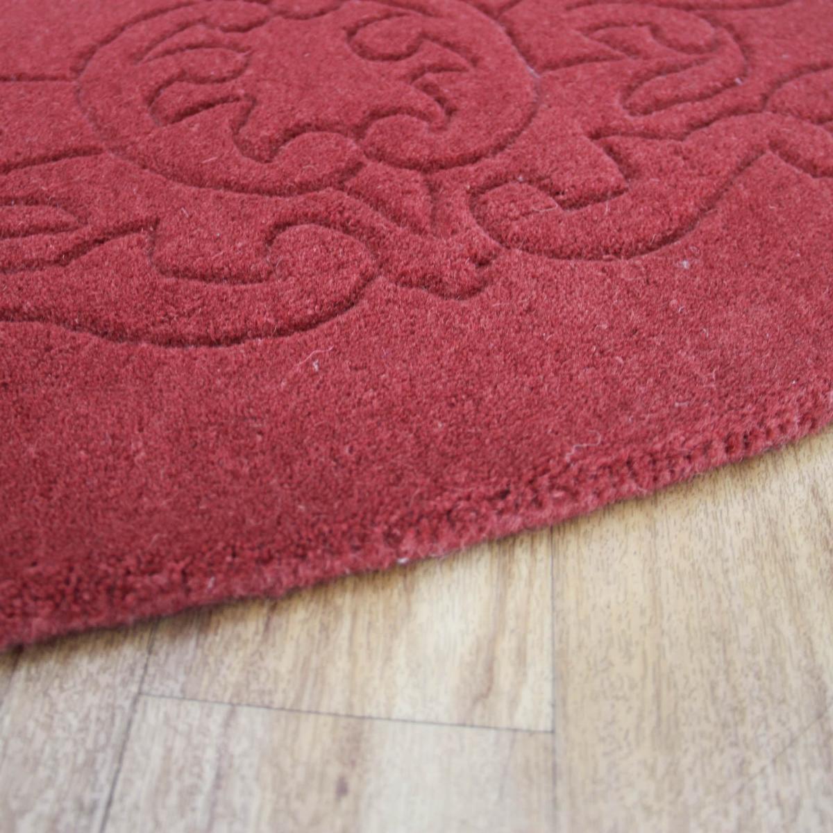 Regal Floral Circular rugs in Rose – image 2