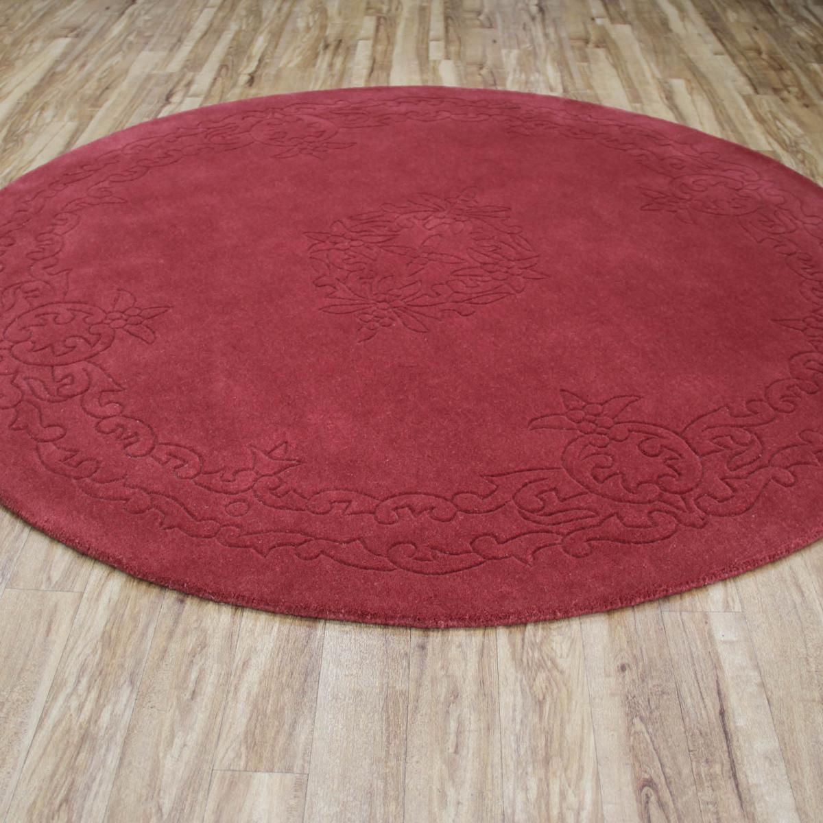 Regal Floral Circular rugs in Rose – image 1
