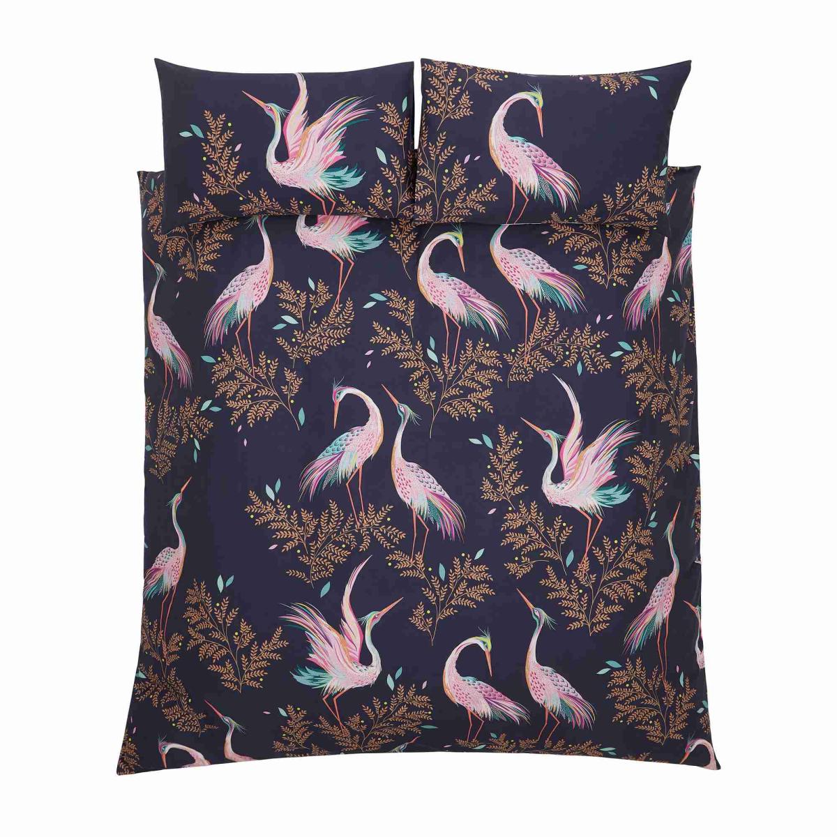 Dancing Cranes Bedding by Sara Miller in Midnight Blue75x50cm – image 5