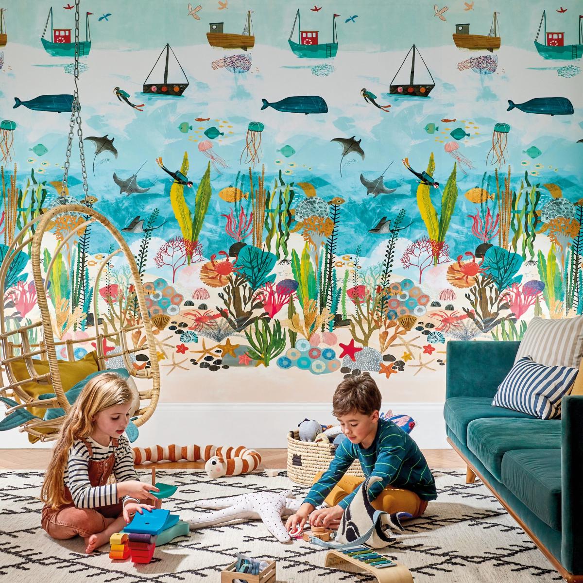 Above and Below Wallpaper Panel 112648 by Harlequin in Multicolour Roll – image 3