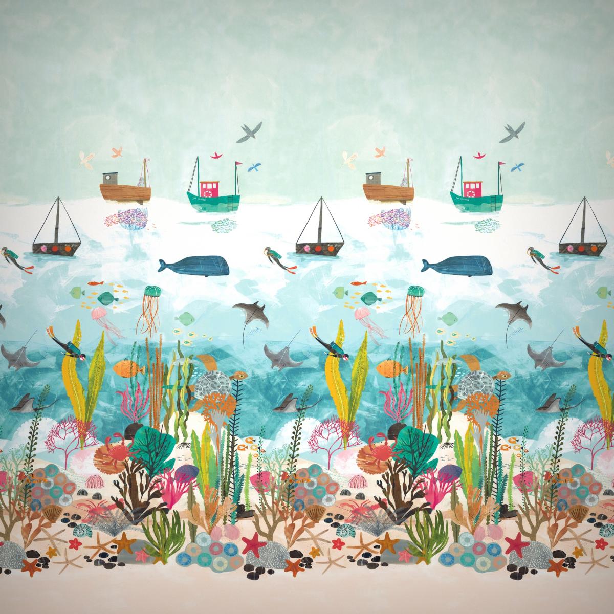Above and Below Wallpaper Panel 112648 by Harlequin in Multicolour Roll – image 4