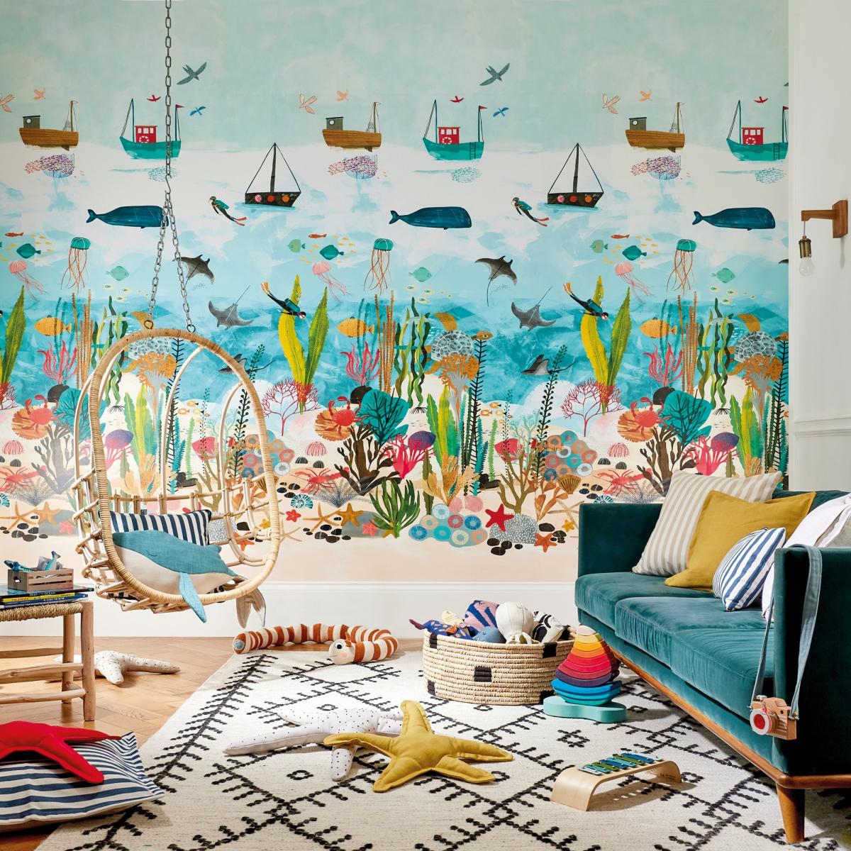 Above and Below Wallpaper Panel 112648 by Harlequin in Multicolour Roll – image 1