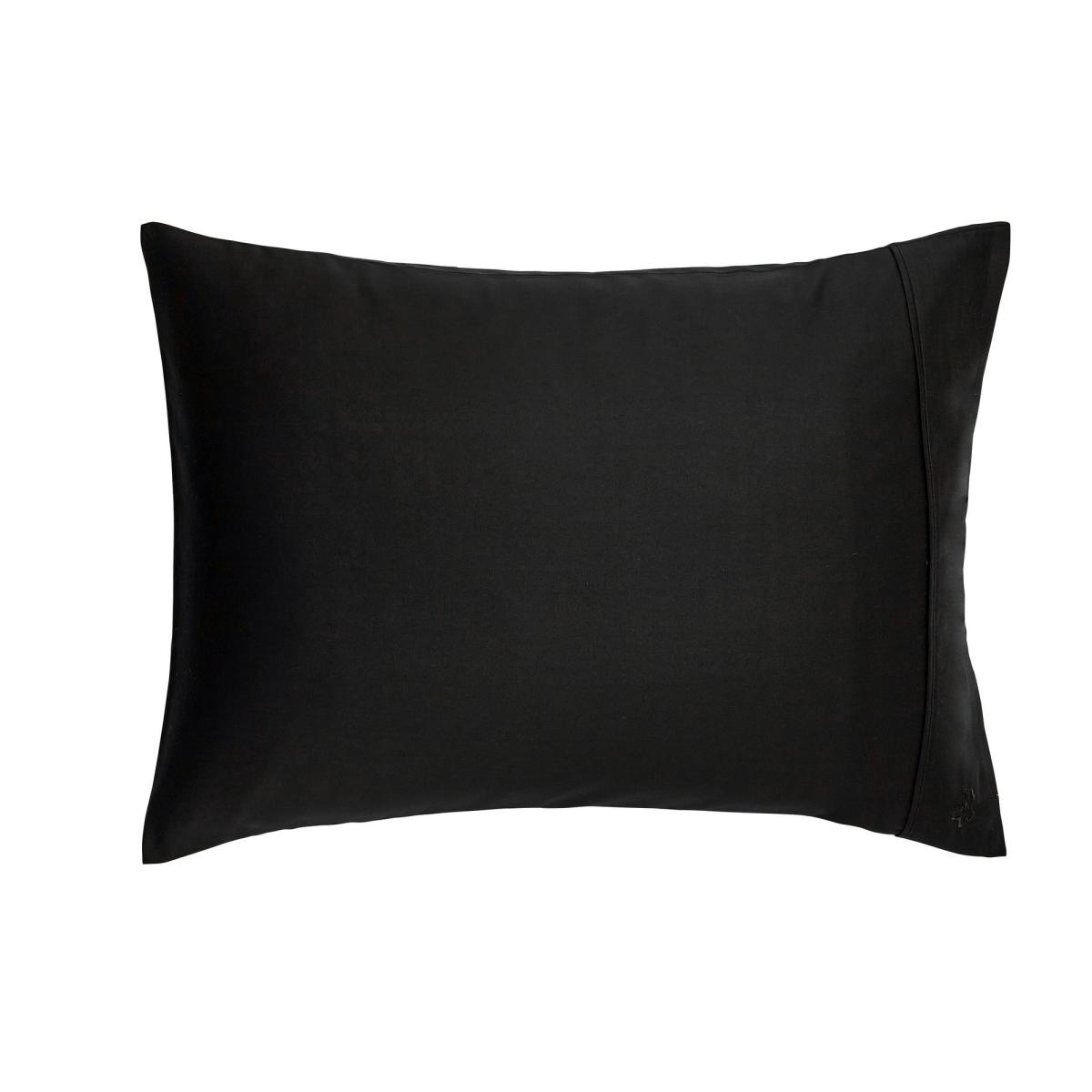 Plain Dye Cotton Bedding Duvet Cover and Pillowcase by Ted Baker in Black 200x200cm – image 3