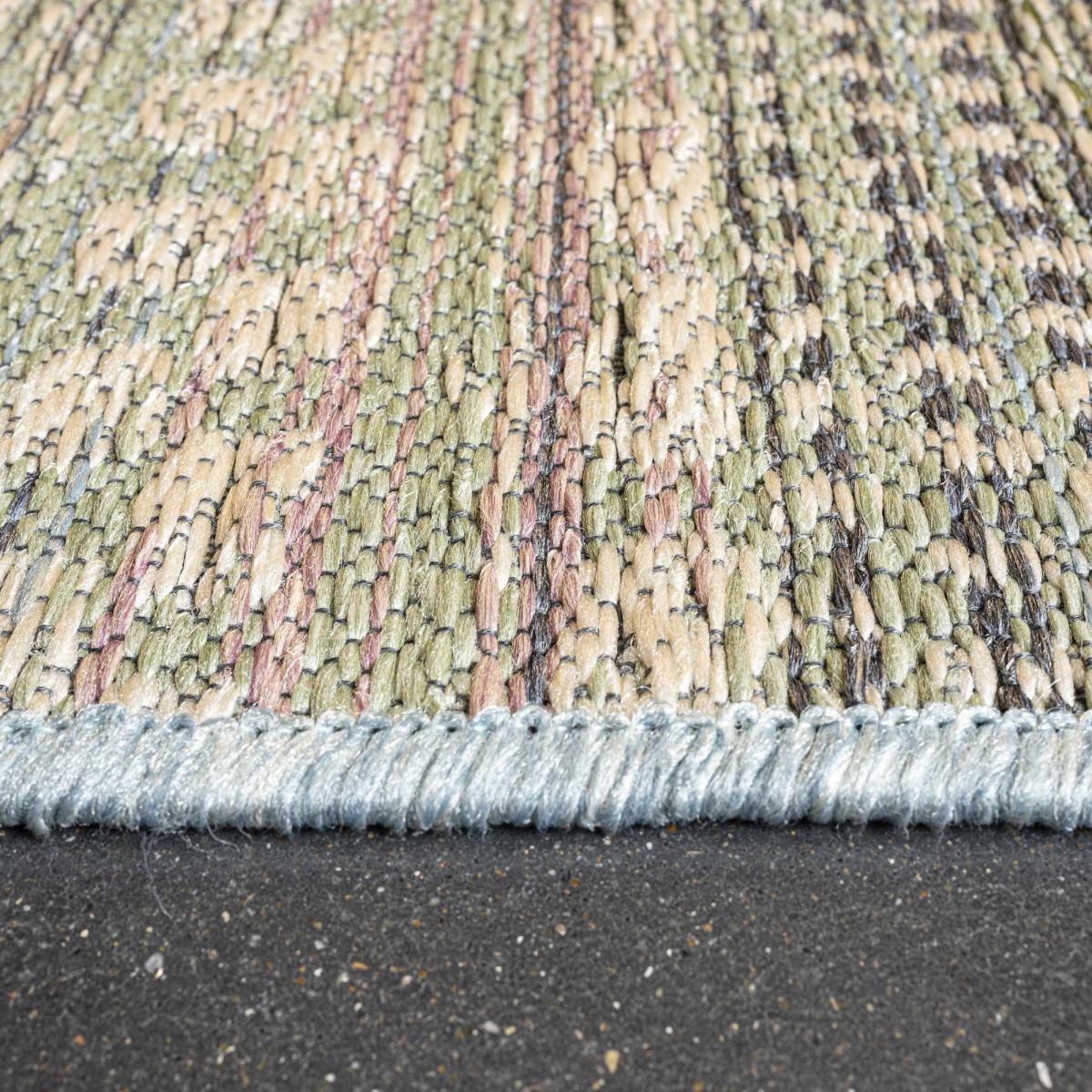 Brighton 98570 5027 Indoor Outdoor Flatweave Rugs in Aqua Blue&nbsp;80x150cm – image 2