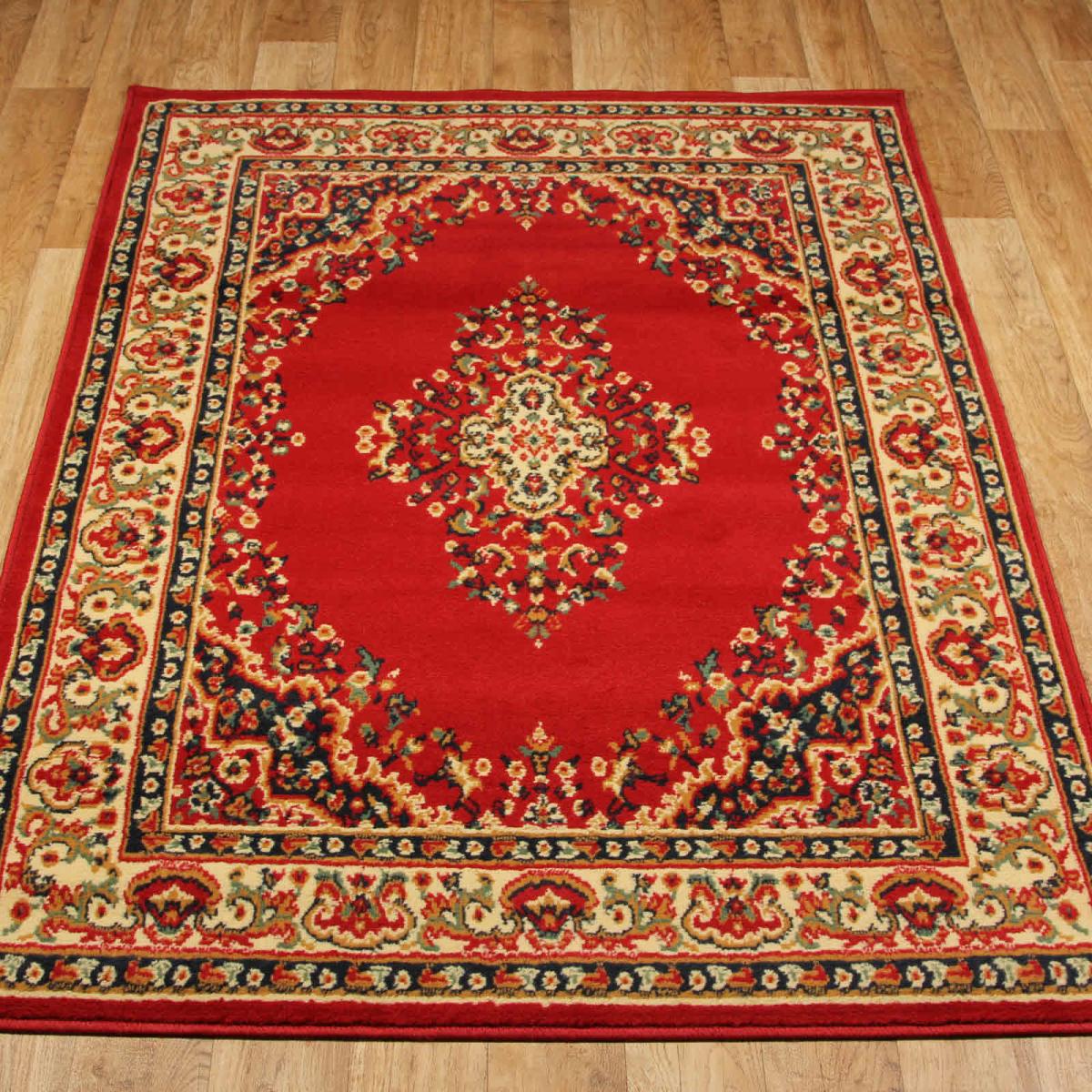 Keshan Rugs 112 R Red Aubusson – image 1
