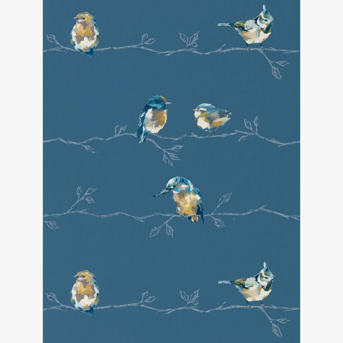 Persico Wallpaper 111487 by Harlequin in Turquoise Navy Blue Roll – image 1
