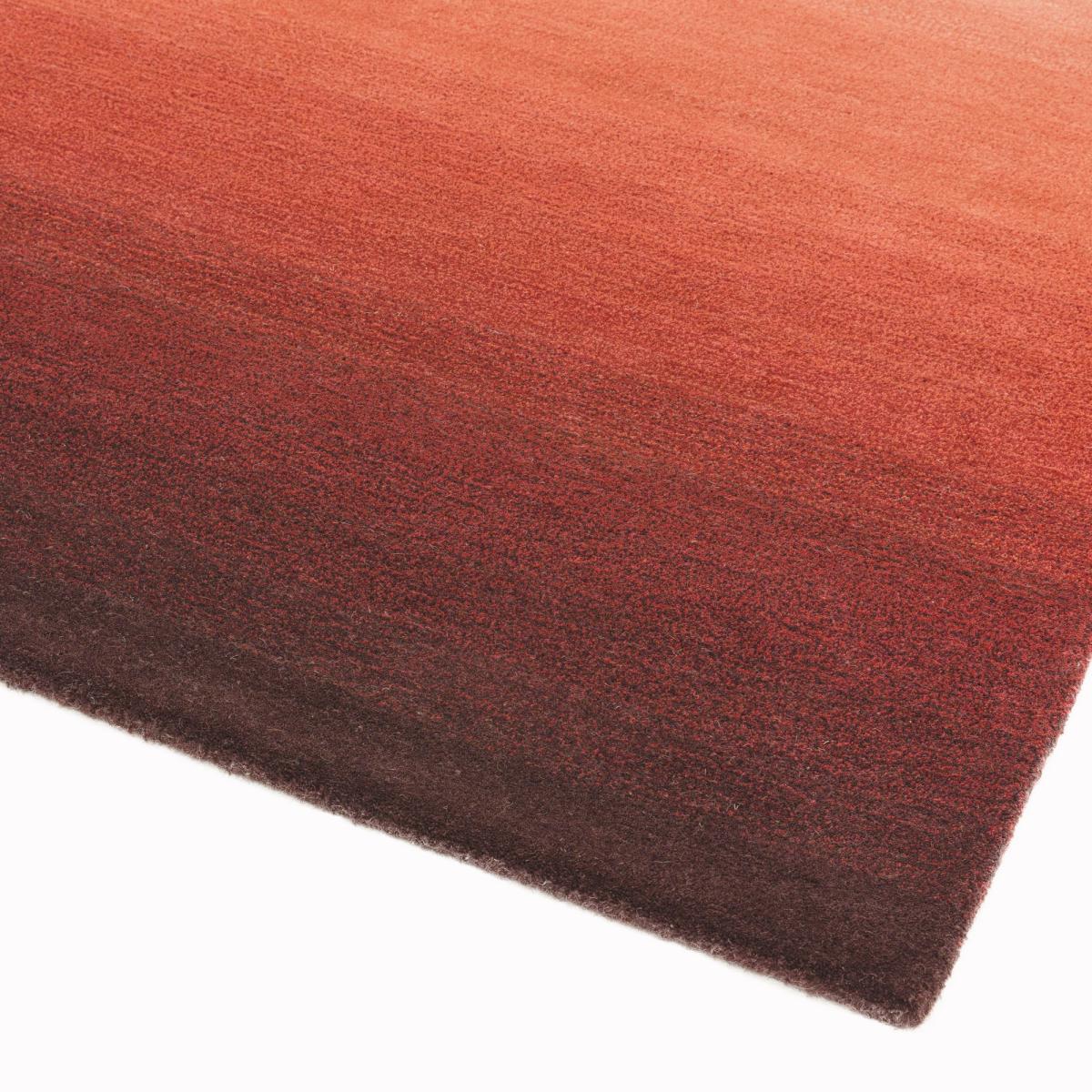 Ombre Wool Rugs in Rust – image 2