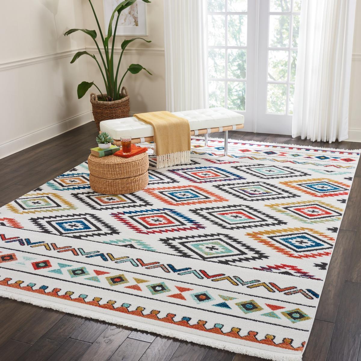 Navajo Rugs NAV06 in White Nourison&nbsp;282x393cm – image 4