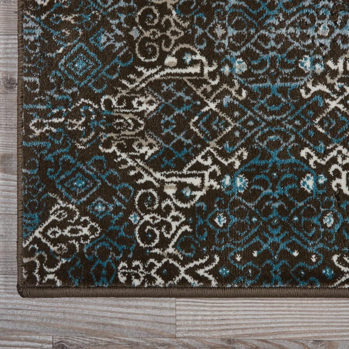 Karma Hallway Runners KRM04 in Blue 66x229cm – image 2