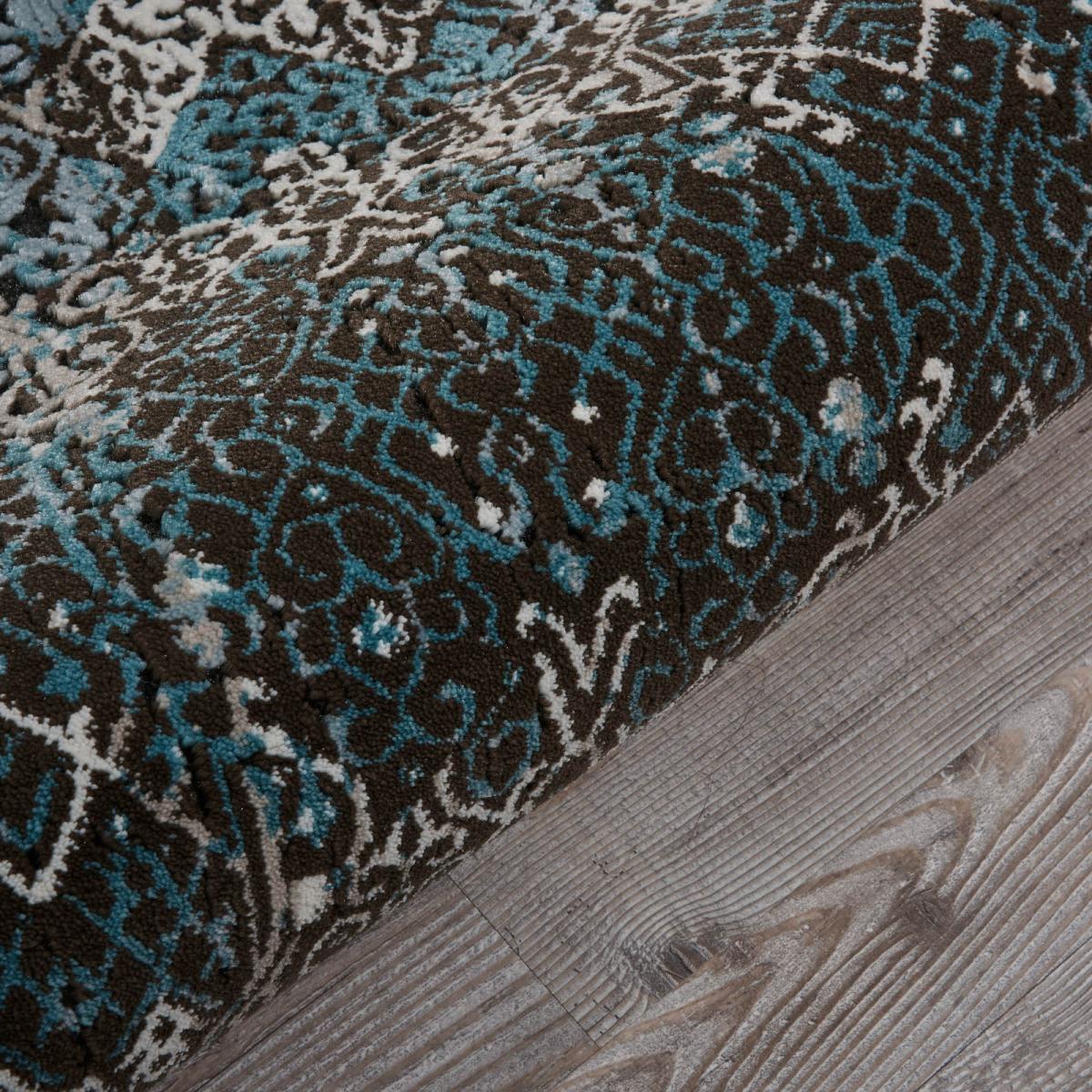 Karma Hallway Runners KRM04 in Blue 66x229cm – image 3