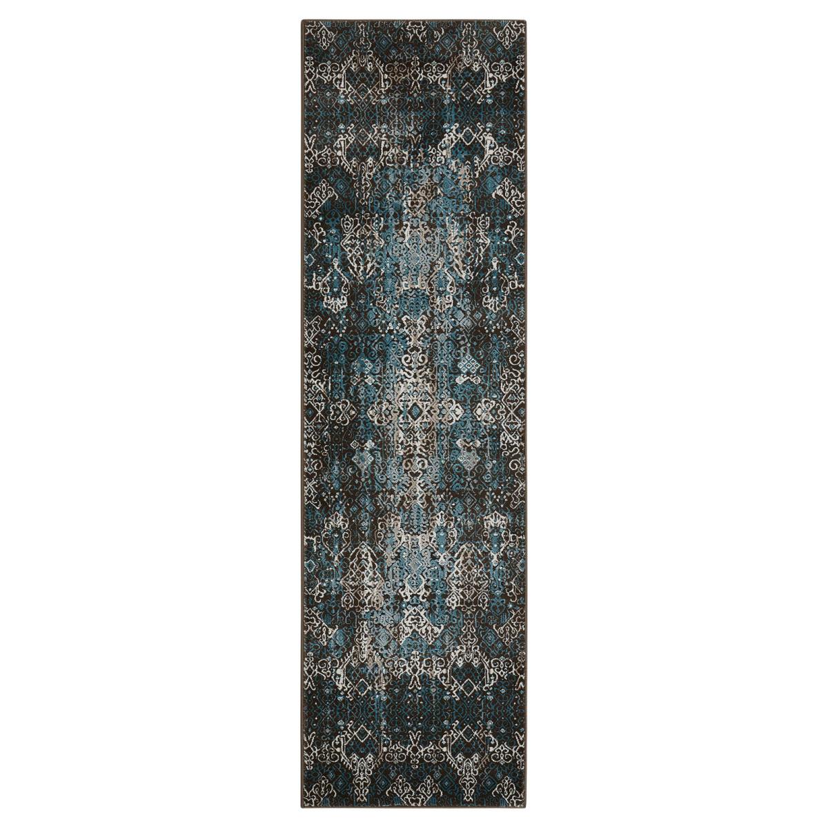 Karma Hallway Runners KRM04 in Blue 66x229cm – image 4