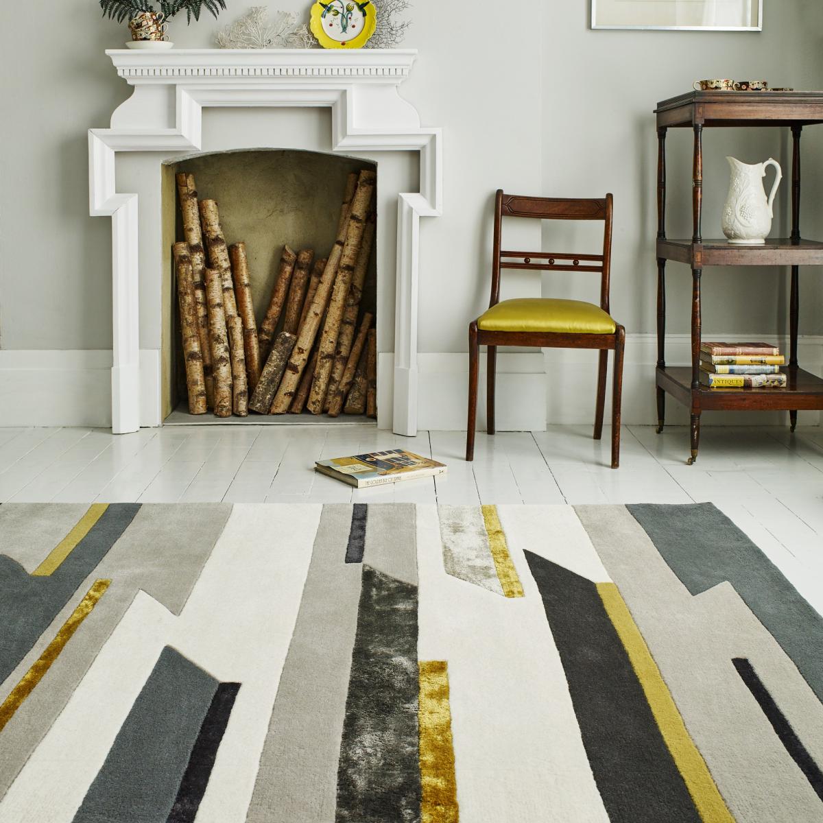Matrix Rhombus MAX62 Rugs in Mustard – image 2