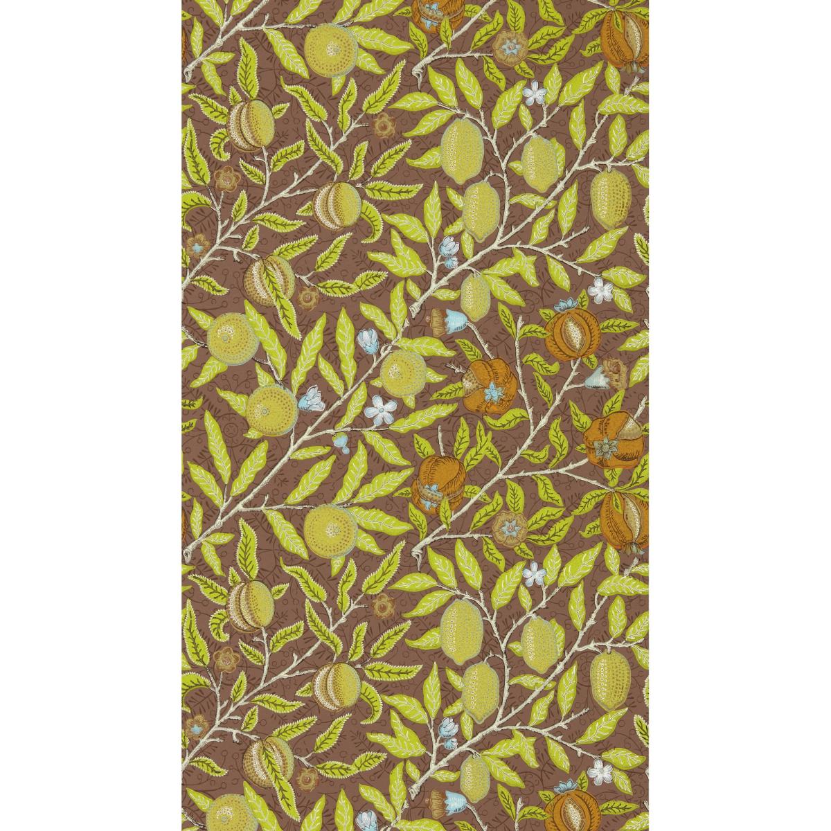 Fruit Wallpaper 217103 by Morris & Co in Chocolate Brown Roll – image 4