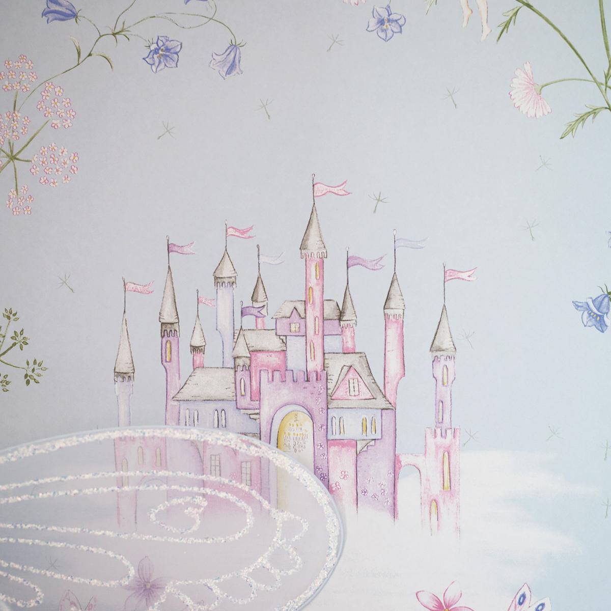 Fairy Castle Wallpaper 214045 by Sanderson in Blue Roll – image 2