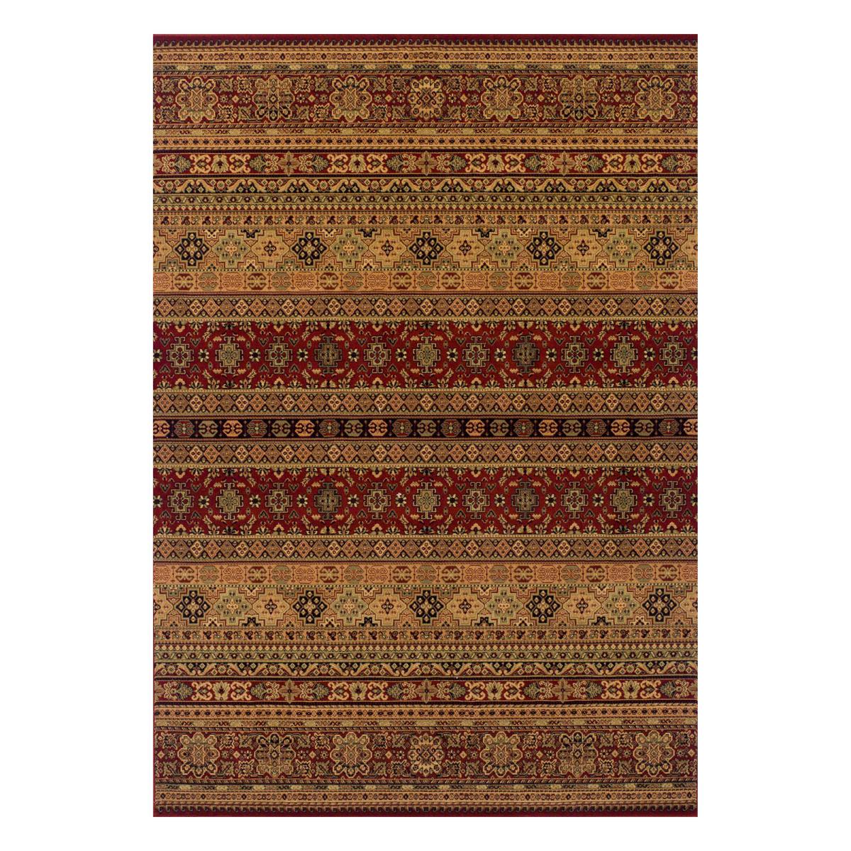 Kendra 135R Traditional Persian Stripe Rugs in Red 240x340cm – image 5