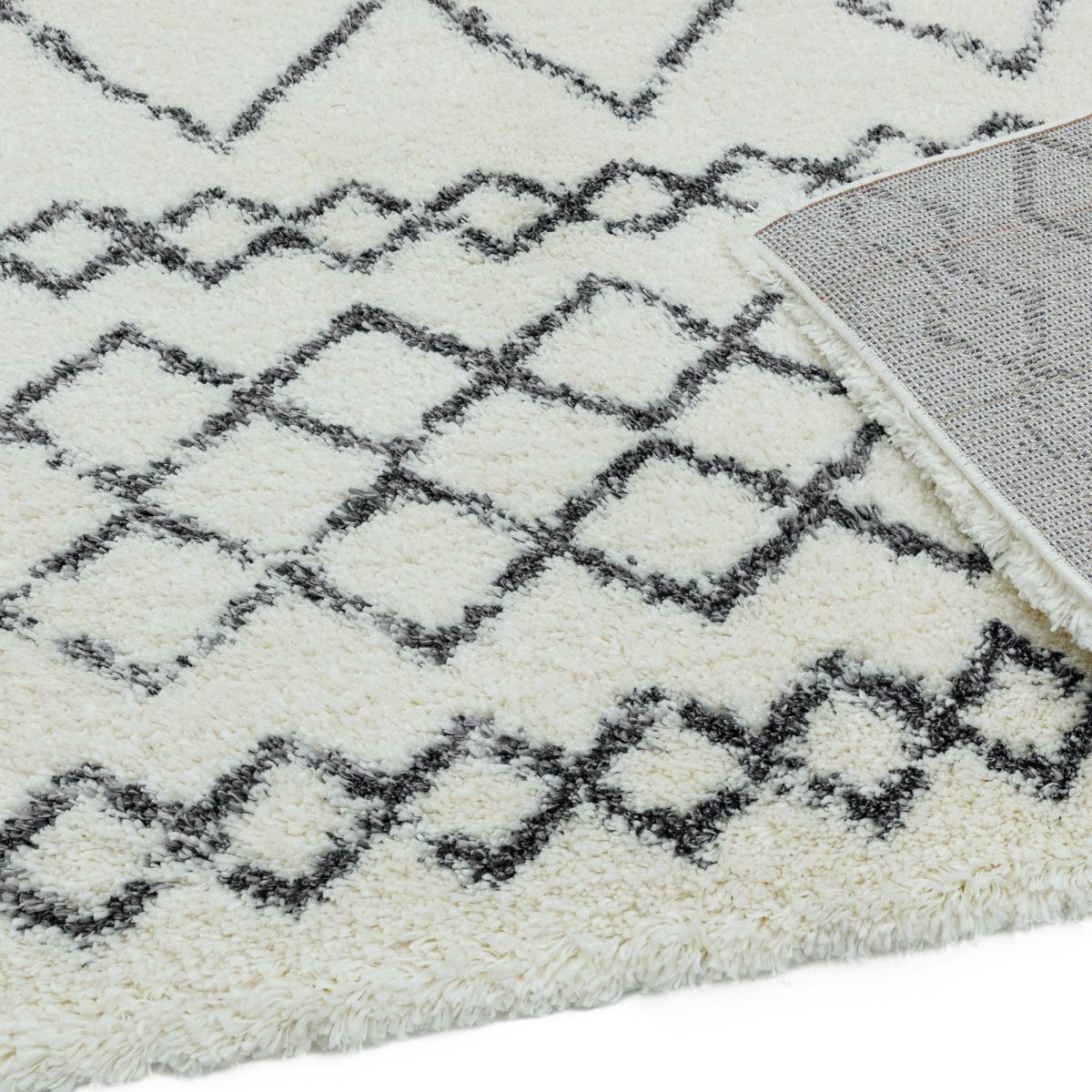 Alto Moroccan Boho Scandi Runner Rugs in AL02 Cream Grey 80x240cm – image 2