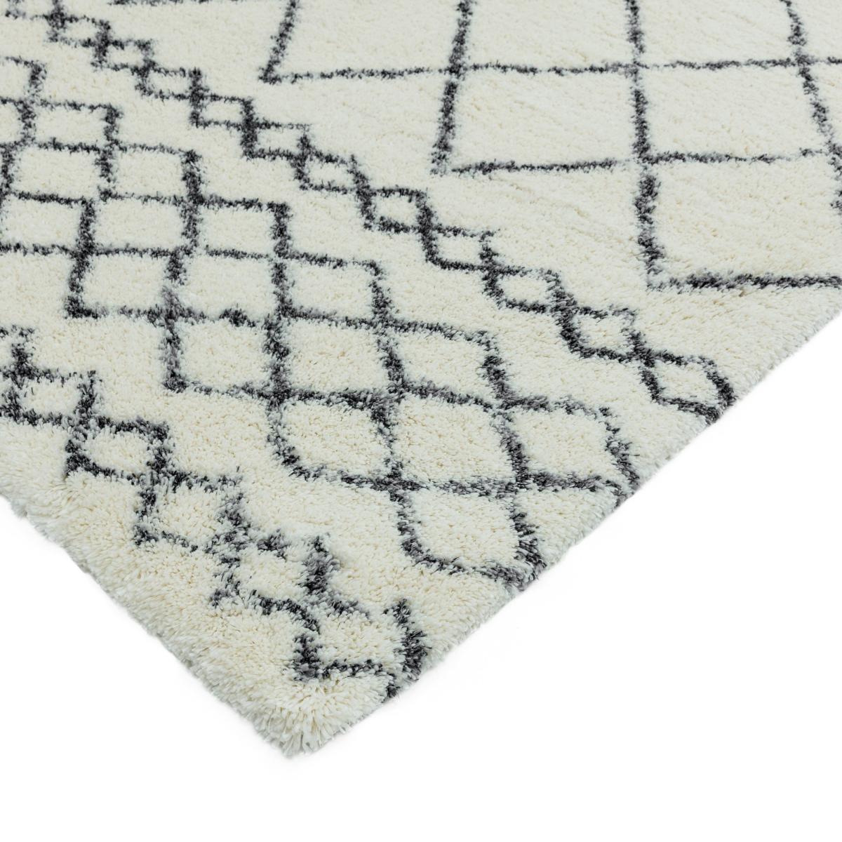 Alto Moroccan Boho Scandi Runner Rugs in AL02 Cream Grey 80x240cm – image 3