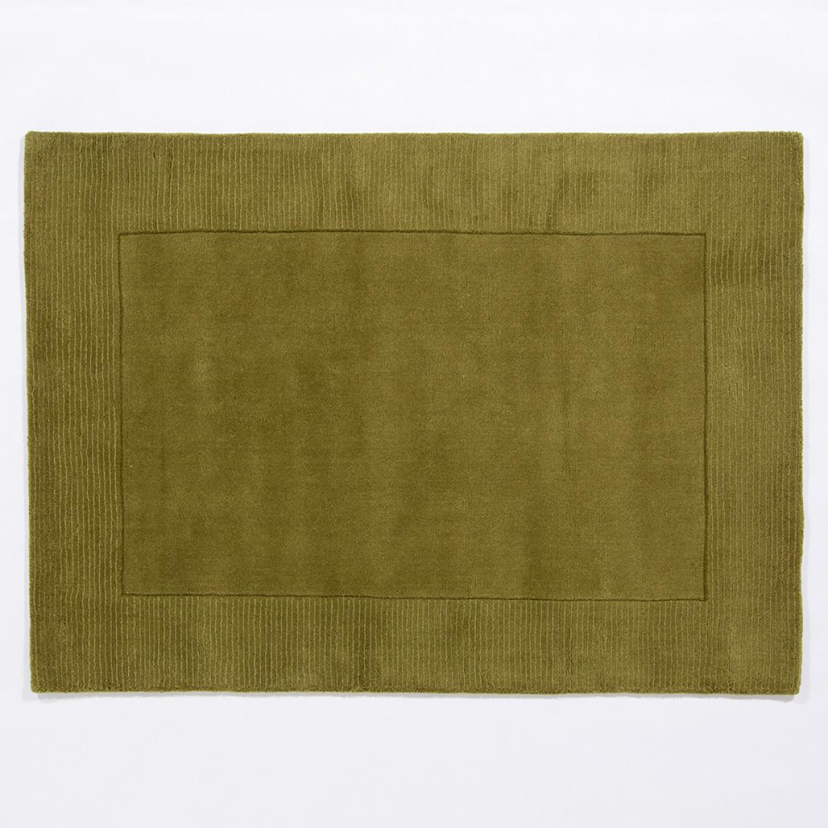 Esme Mayfair Plain Carved Wool Rugs in Olive Green&nbsp;120x170cm – image 5