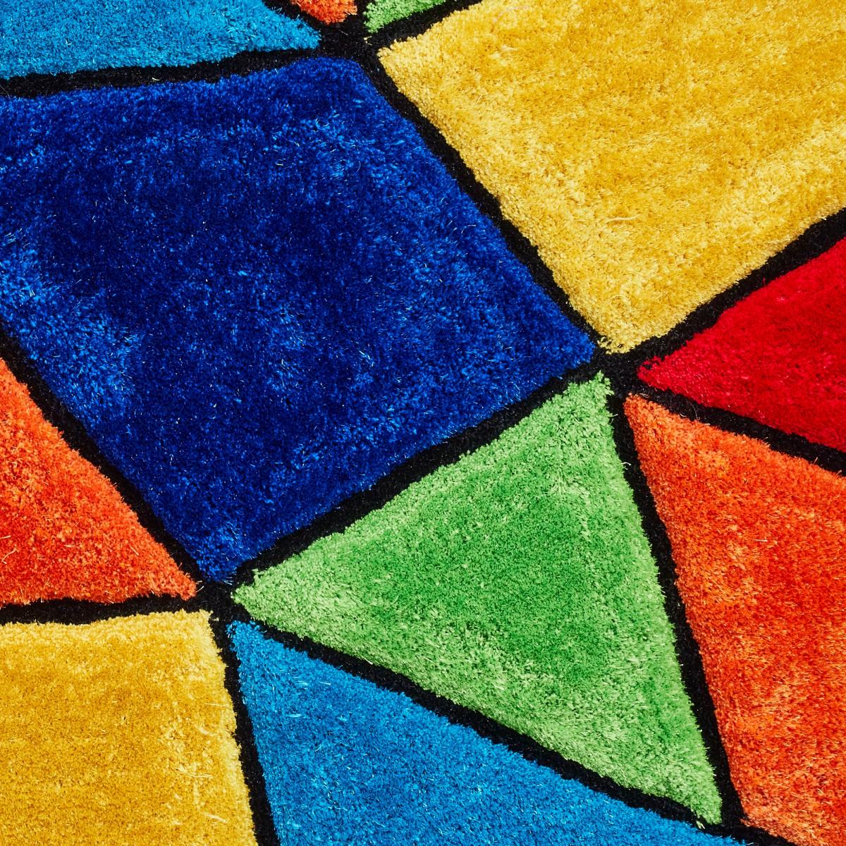 Noble House Geometric Shaggy Rugs 2303 Multi – image 2