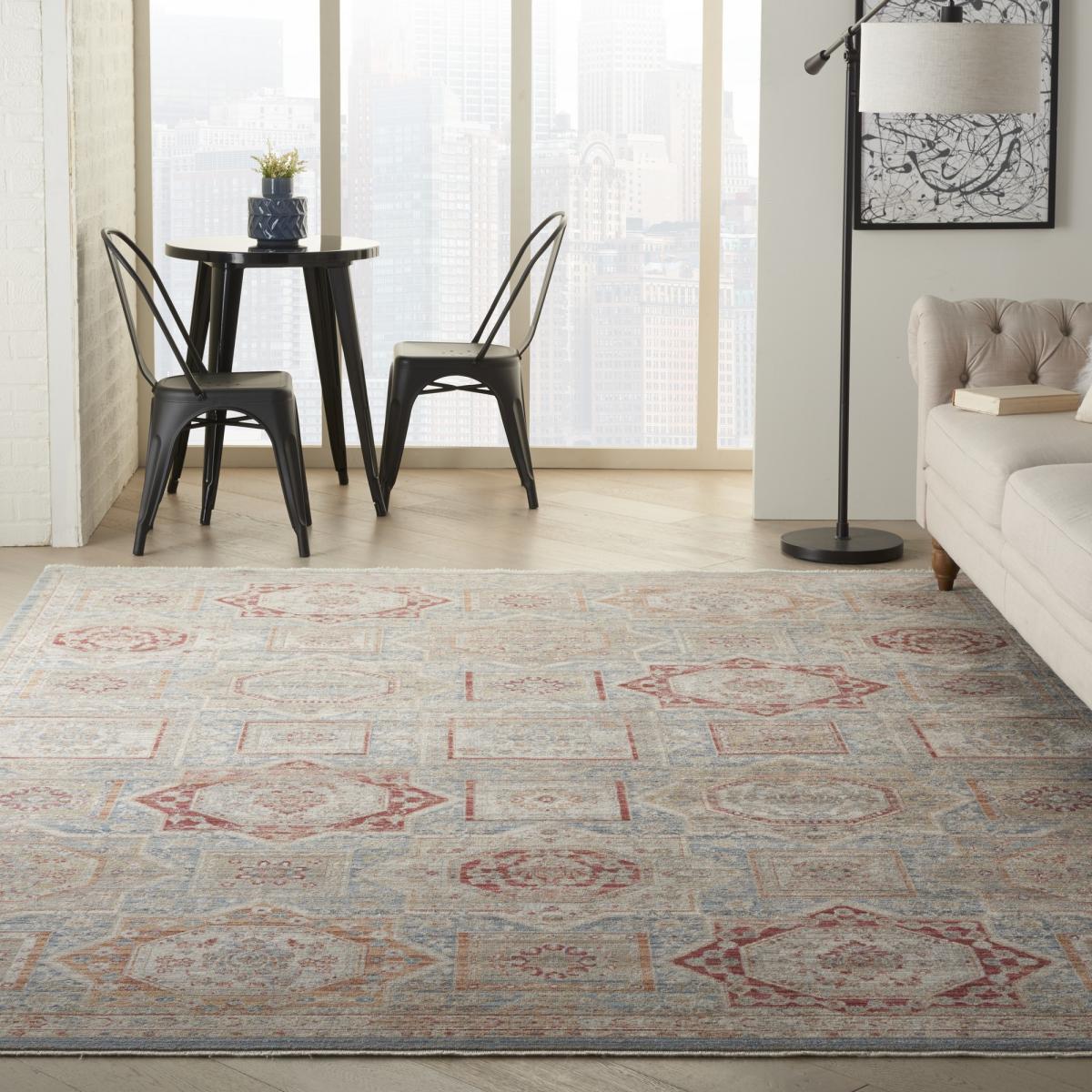 Homestead Rugs HMS02 in Blue Multi by Nourison 305x396cm – image 1