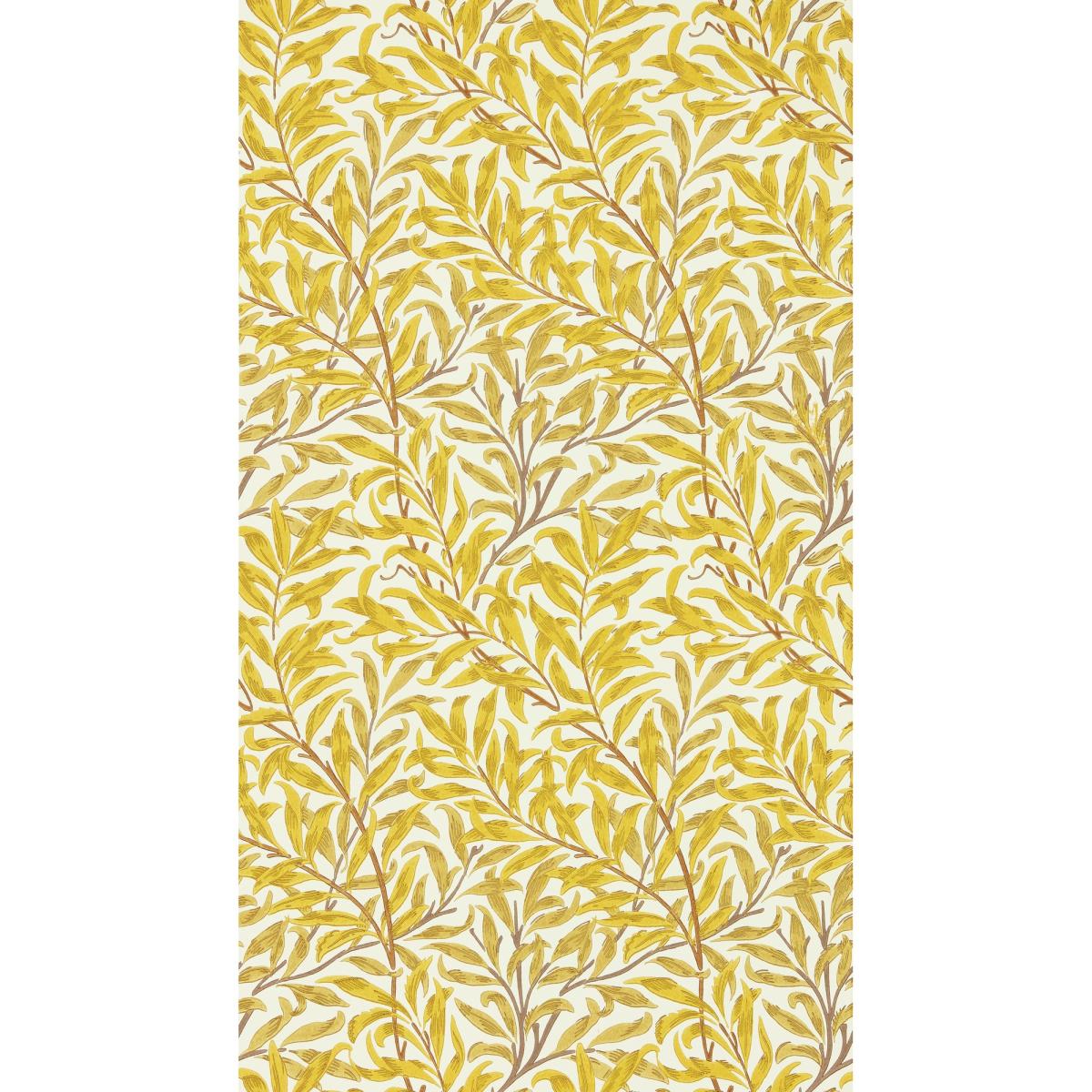 Willow Bough Wallpaper 217089 by Morris & Co in Summer Yellow Roll