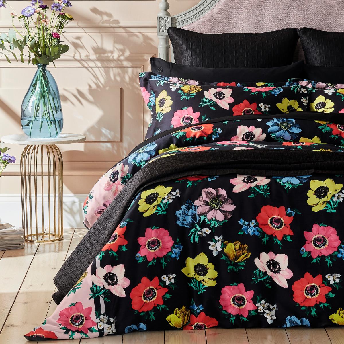 Hula Floral Cotton Bedding Duvet Cover and Pillowcase by Ted Baker in Multi 200x200cm – image 1