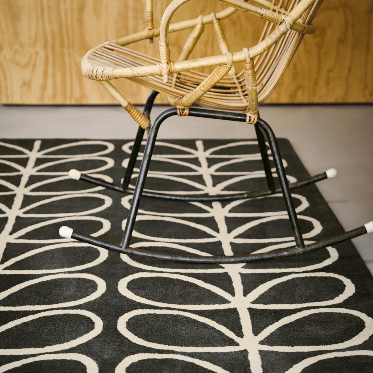Linear Stem Rugs 60505 in Slate by Orla Kiely – image 2
